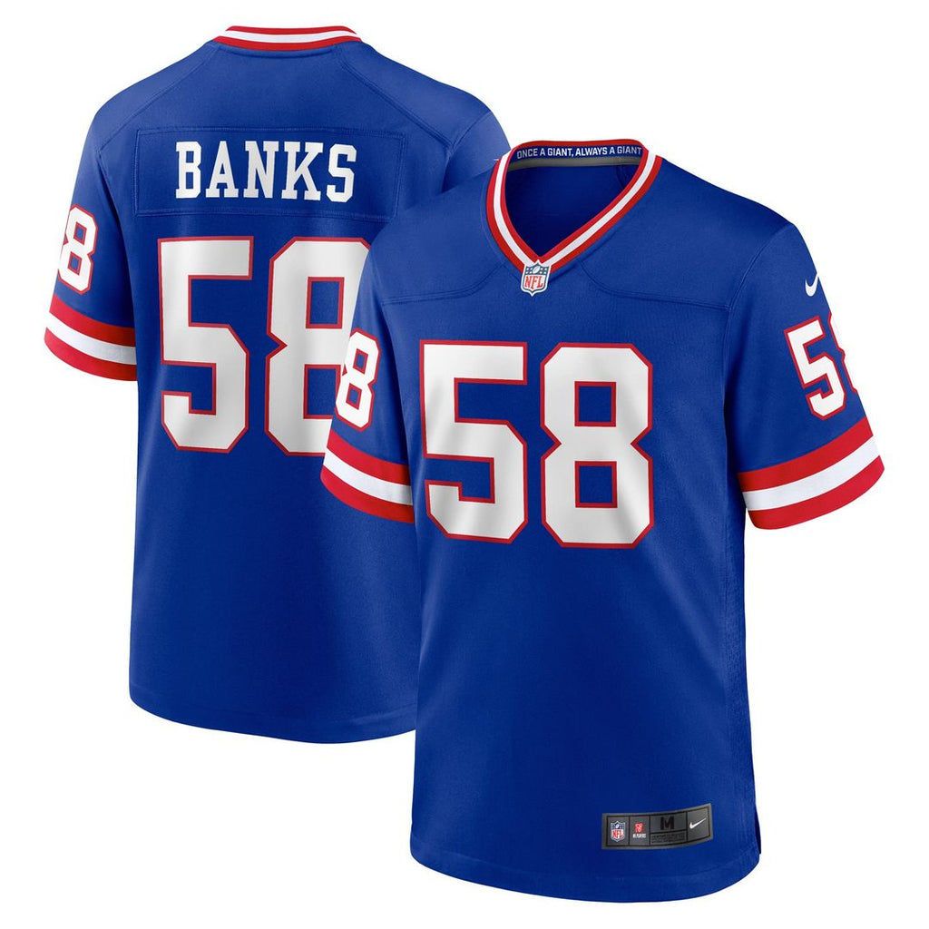 Carl Banks New York Giants Royal Retired Player Alternate Game Jersey