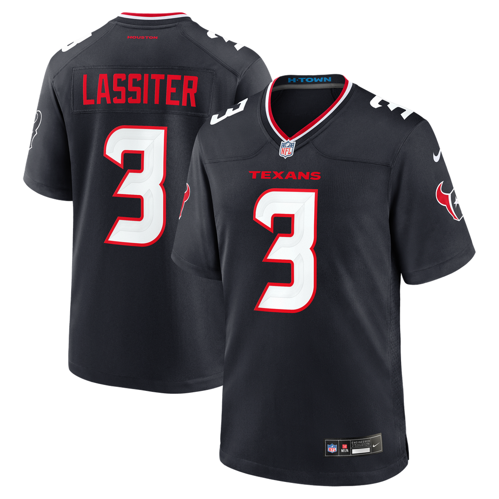 Kamari Lassiter Houston Texans Navy Team Game Jersey