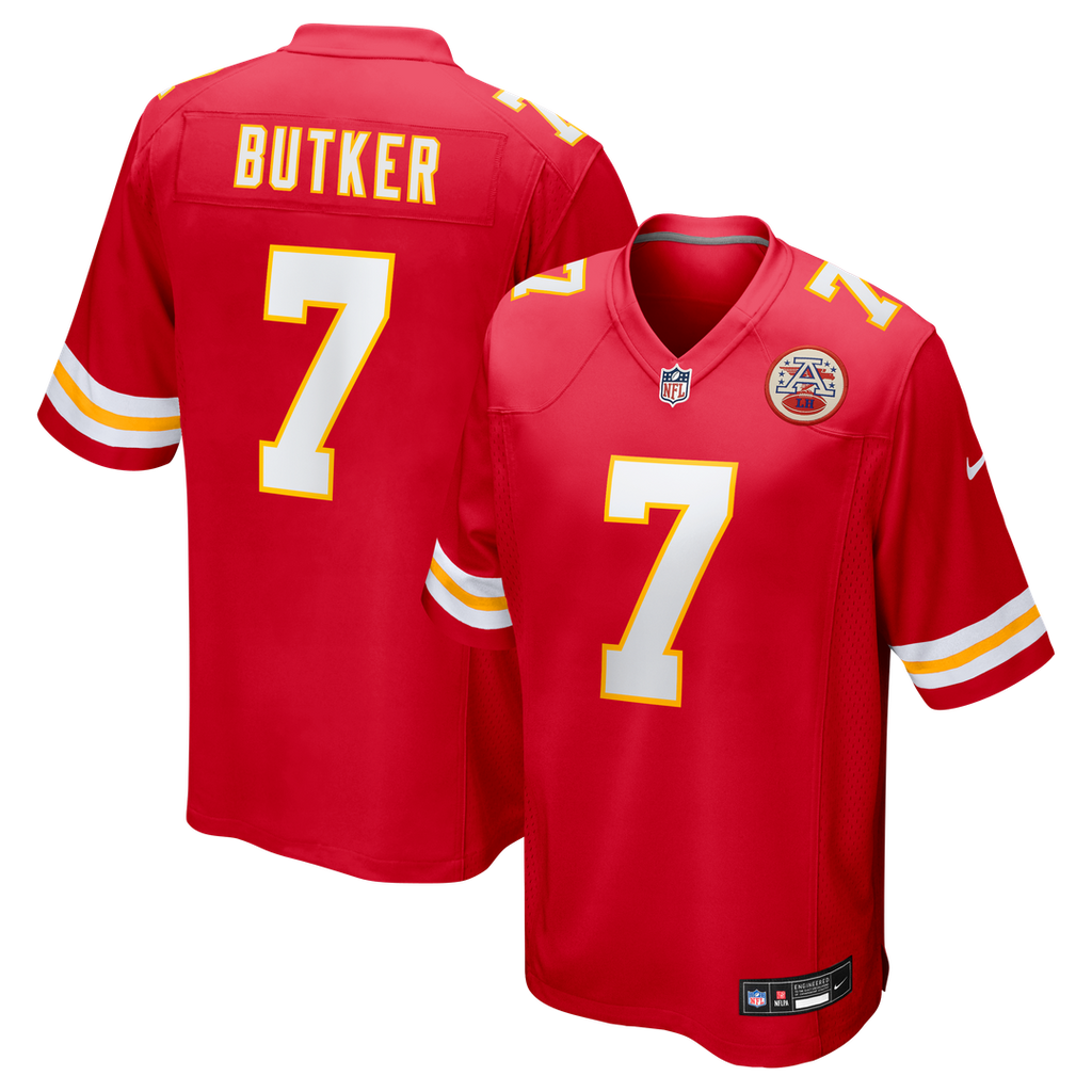 Harrison Butker Kansas City Chiefs Red Game Jersey