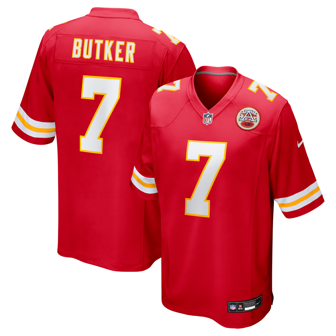 Harrison Butker Kansas City Chiefs Red Game Jersey