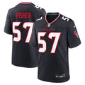 Blake Fisher Houston Texans Navy Team Game Jersey