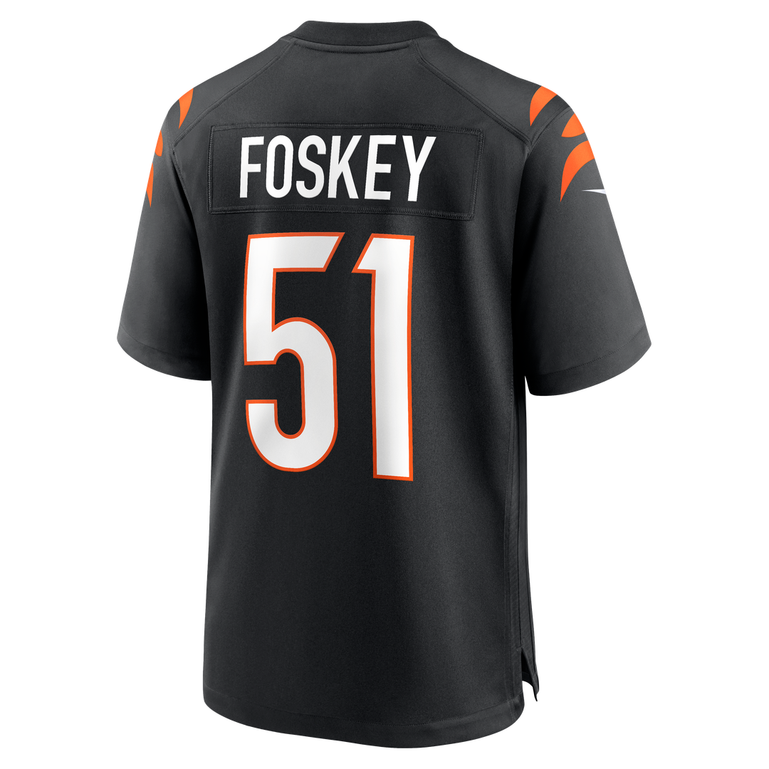 Isaiah Foskey Cincinnati Bengals Black Team Game Jersey