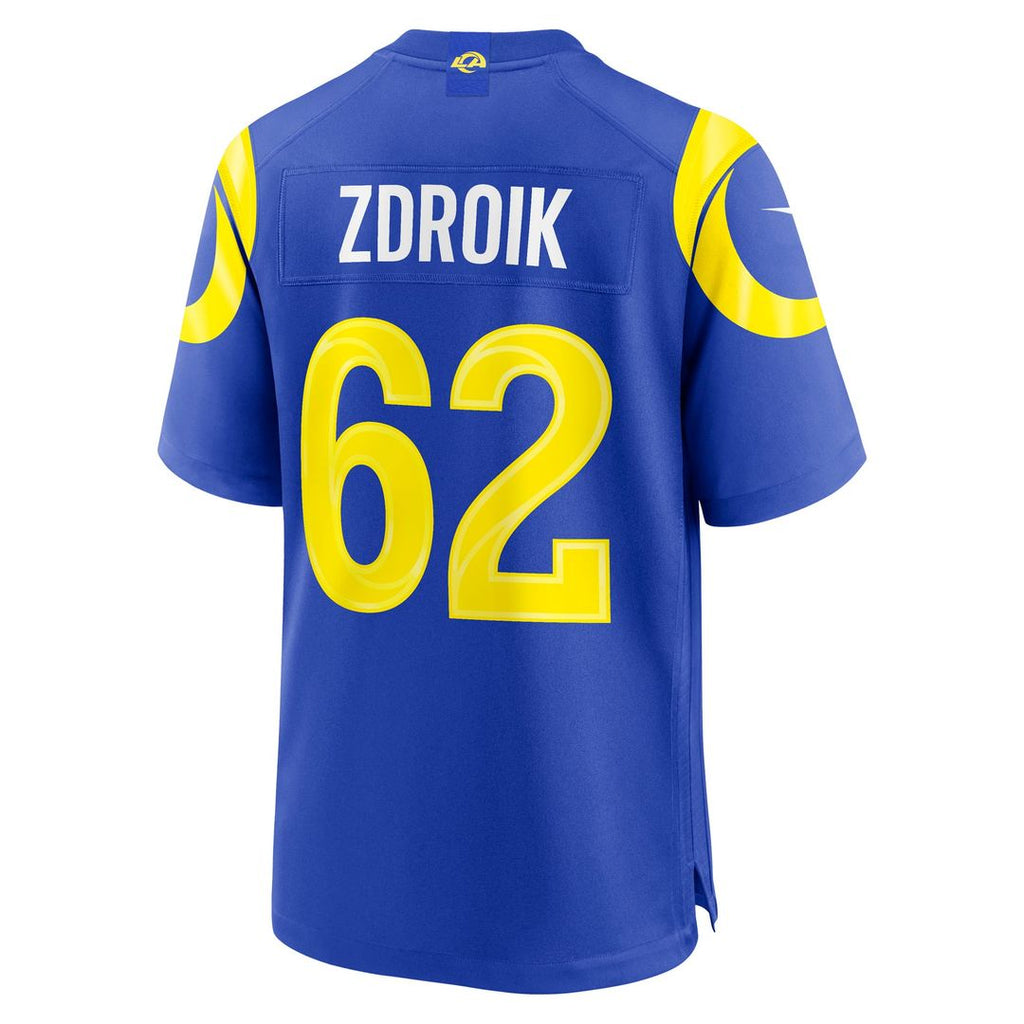 Payton Zdroik Los Angeles Rams Royal Game Jersey
