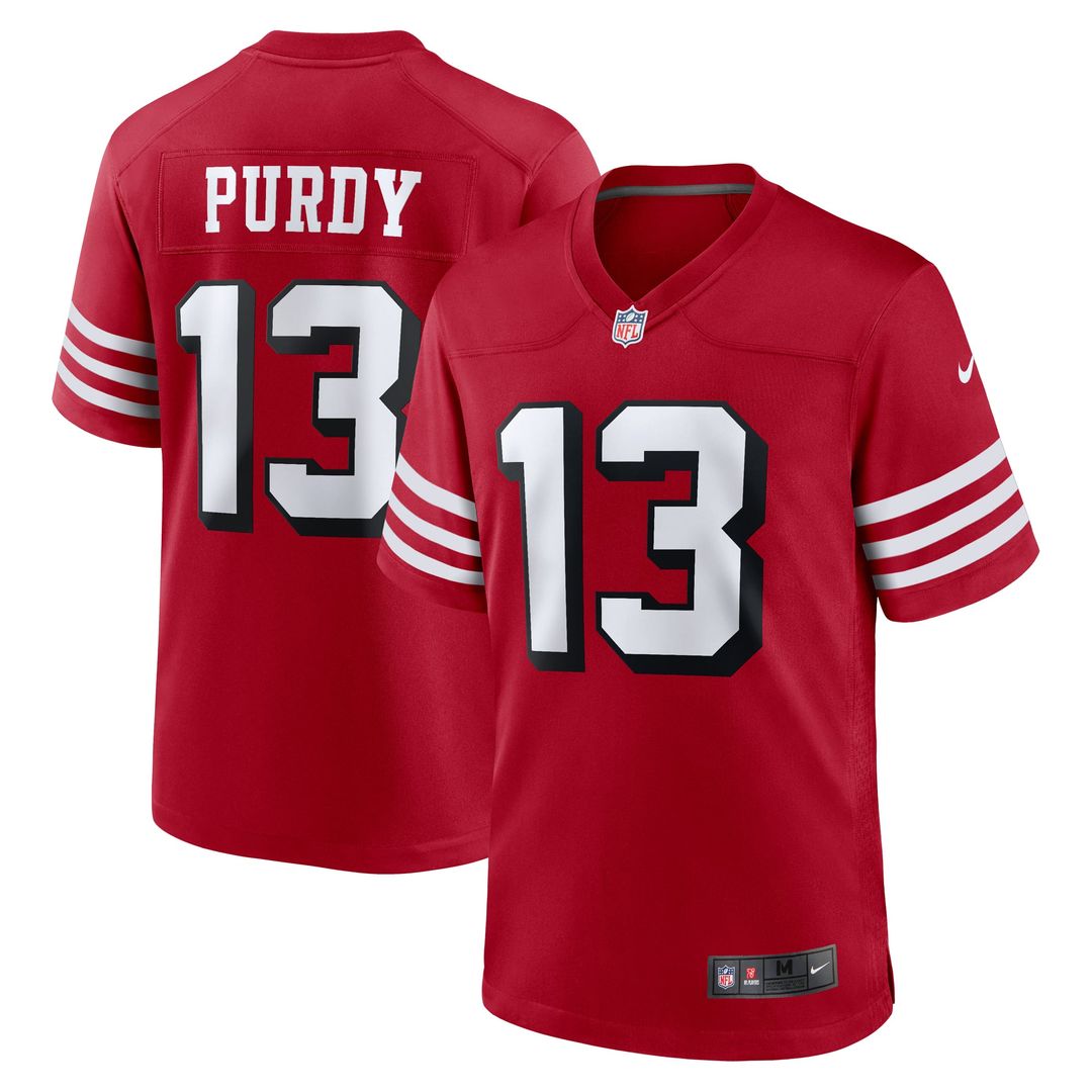 Brock Purdy San Francisco 49ers Scarlet Alternate Game Player Jersey