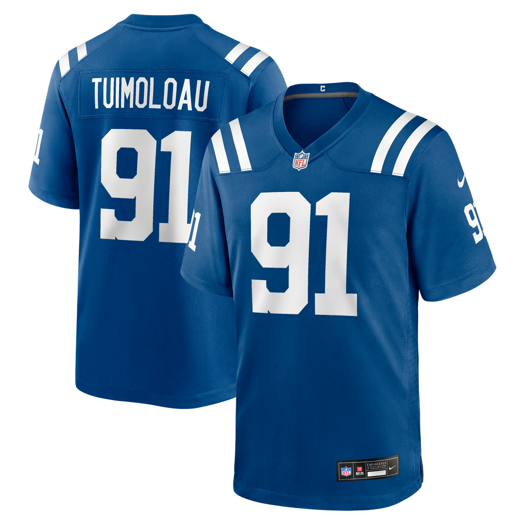 JT Tuimoloau Indianapolis Colts Royal Team Game Jersey