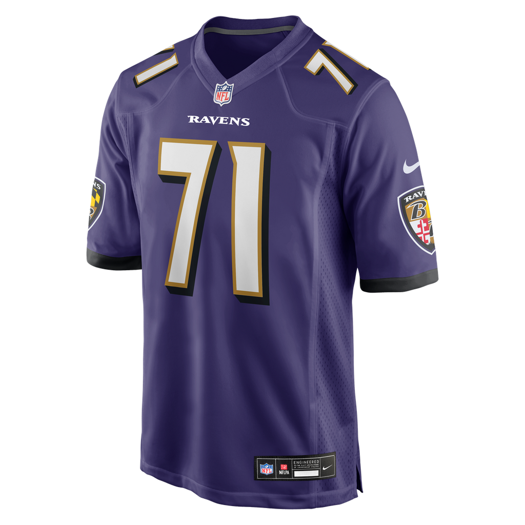 Carson Vinson Baltimore Ravens Purple Team Game Jersey