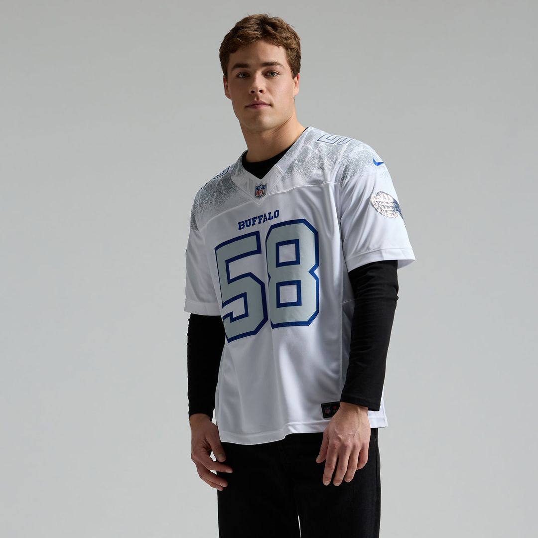 Matt Milano Buffalo Bills White Rivalries Collection Stitched Limited Jersey
