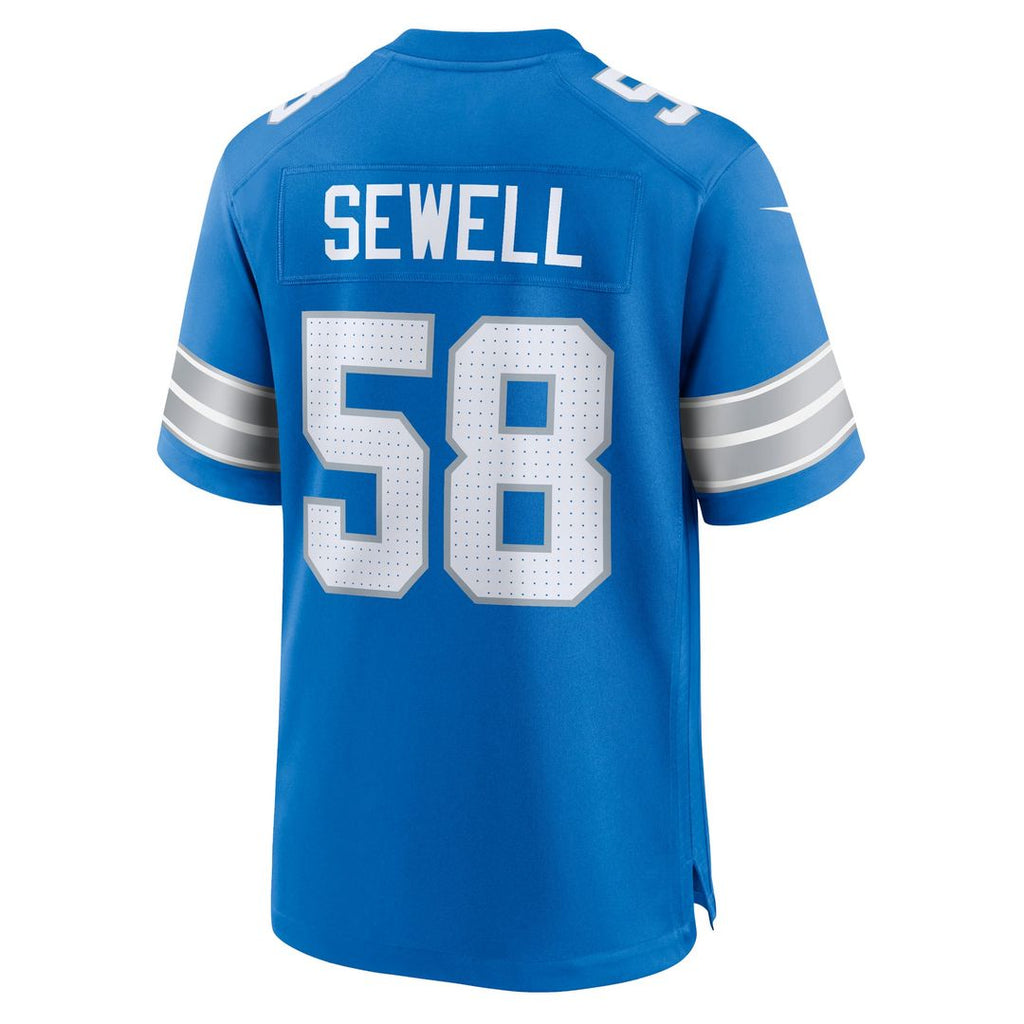 Penei Sewell Detroit Lions Black 2nd Alternate Game Jersey