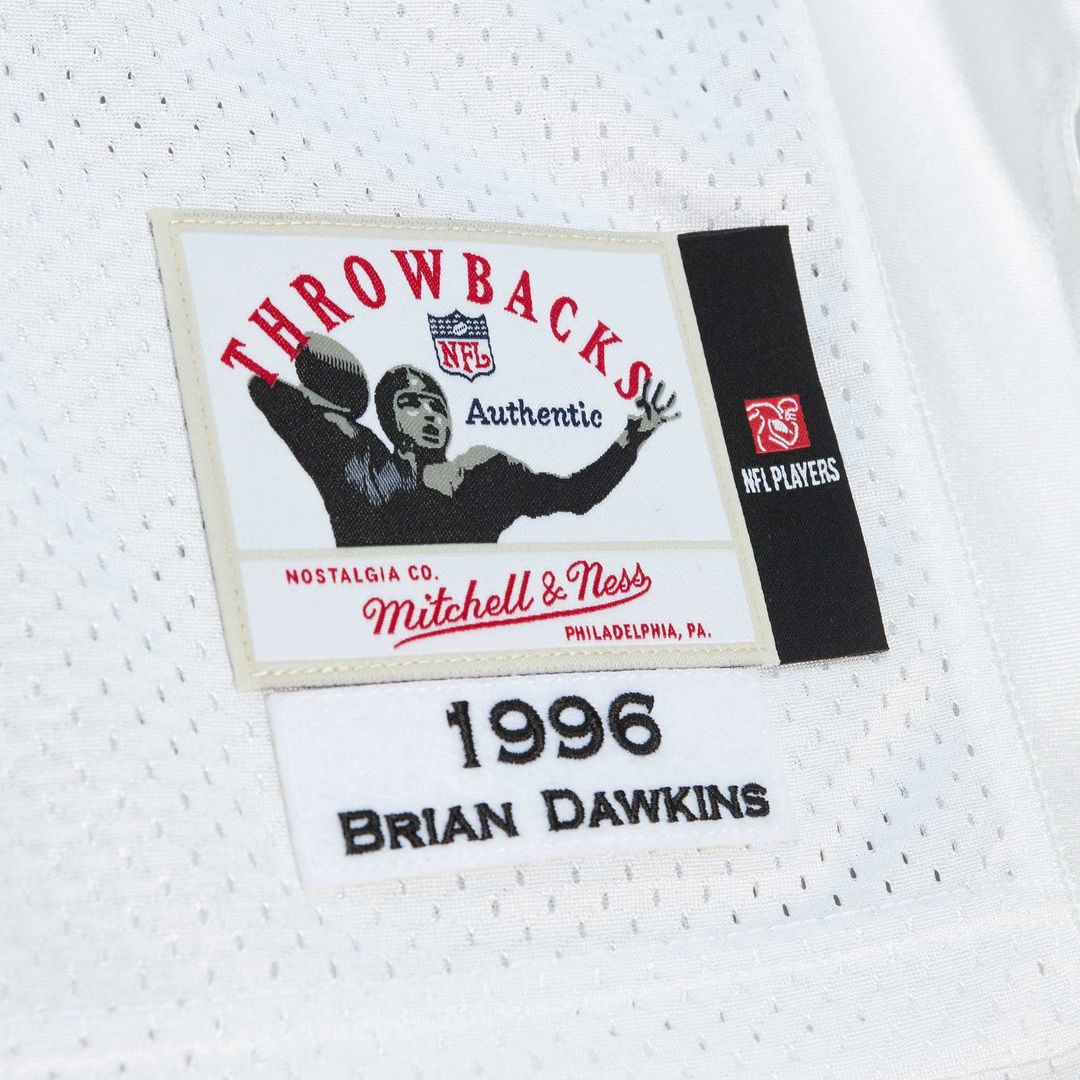 Brian Dawkins Philadelphia Eagles 1996 White Authentic Throwback Retired Player Jersey
