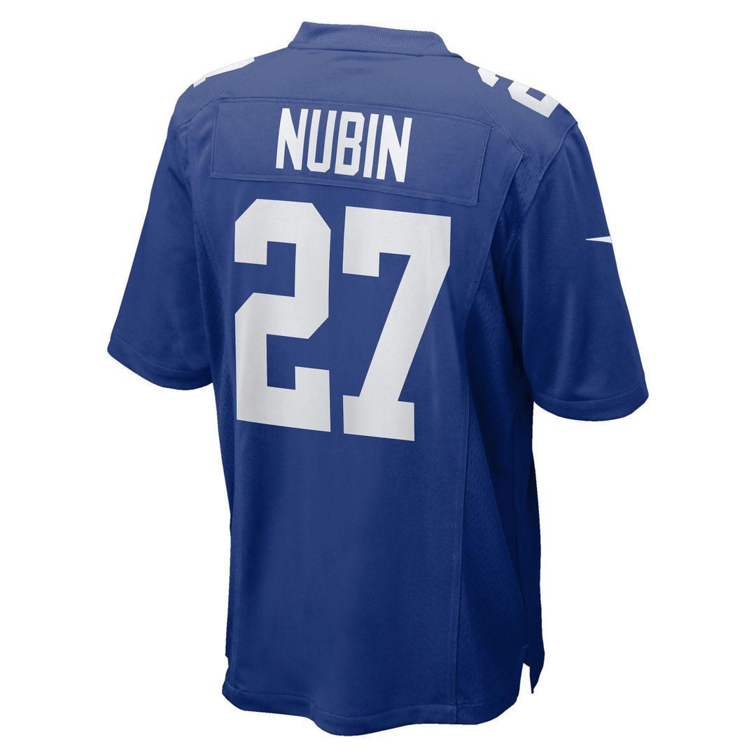 Tyler Nubin New York Giants Royal Team Game Jersey