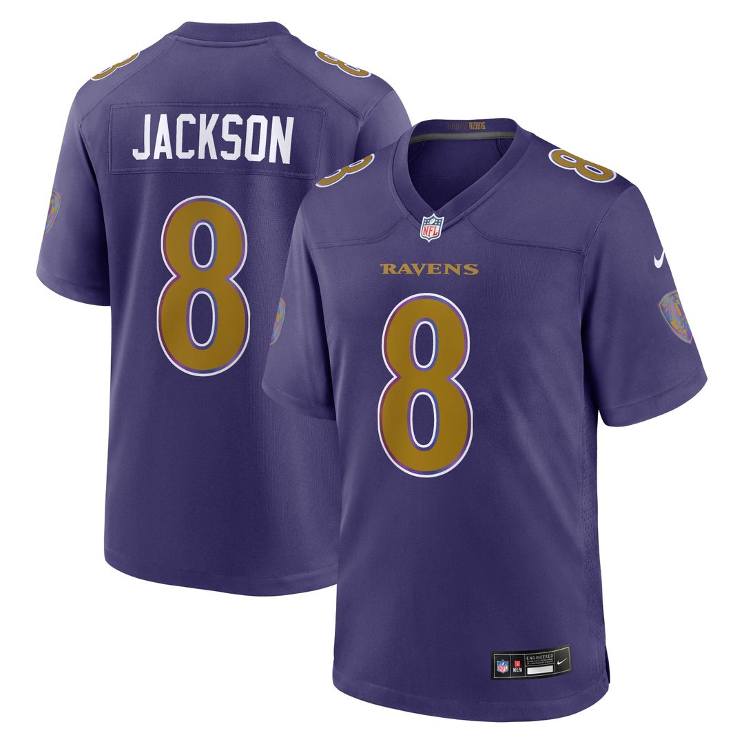 Lamar Jackson Baltimore Ravens Black Alternate Game Jersey