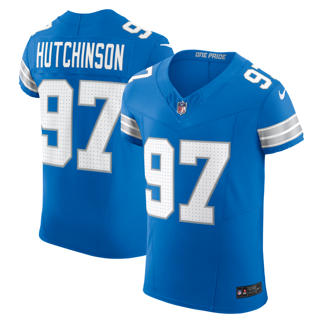 Aidan Hutchinson Detroit Lions Black Alternate Vapor F.U.S.E. Elite Jersey