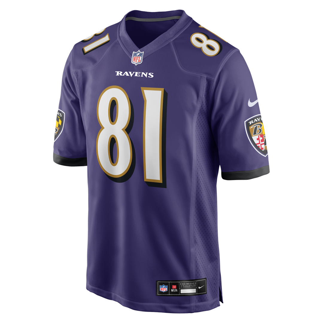 Devontez Walker Baltimore Ravens Purple Team Game Jersey