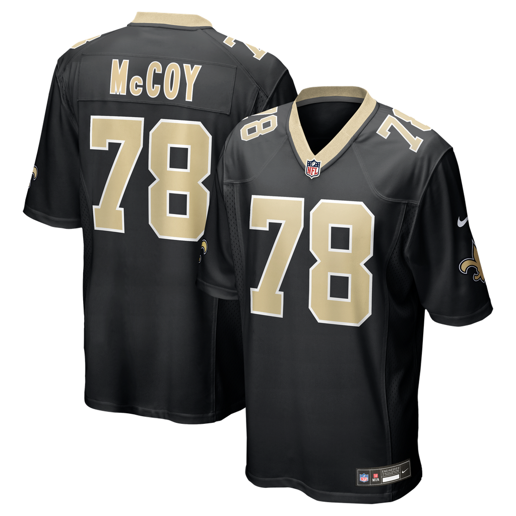 Erik McCoy New Orleans Saints Black Game Jersey