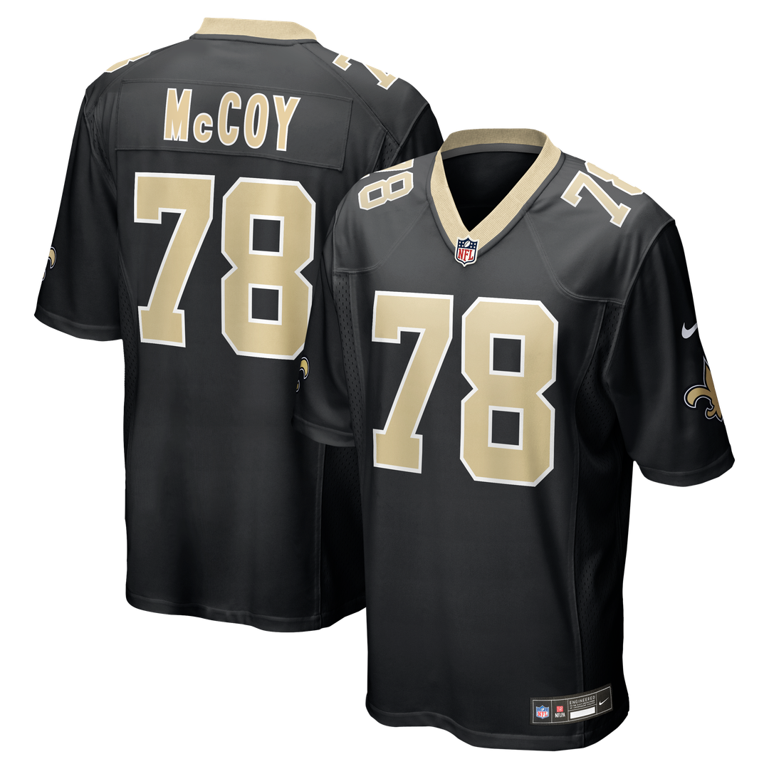 Erik McCoy New Orleans Saints Black Game Jersey