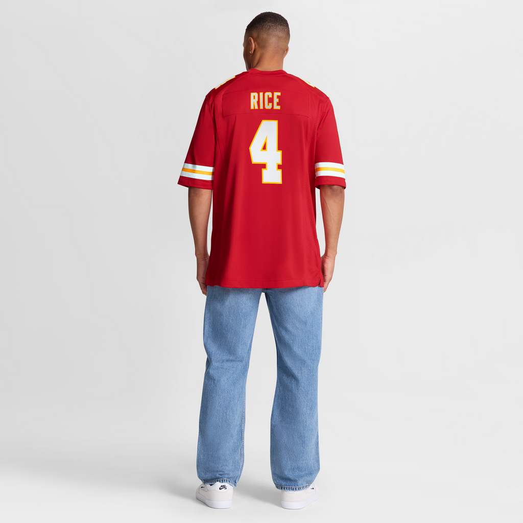 Rashee Rice Kansas City Chiefs Red Game Jersey