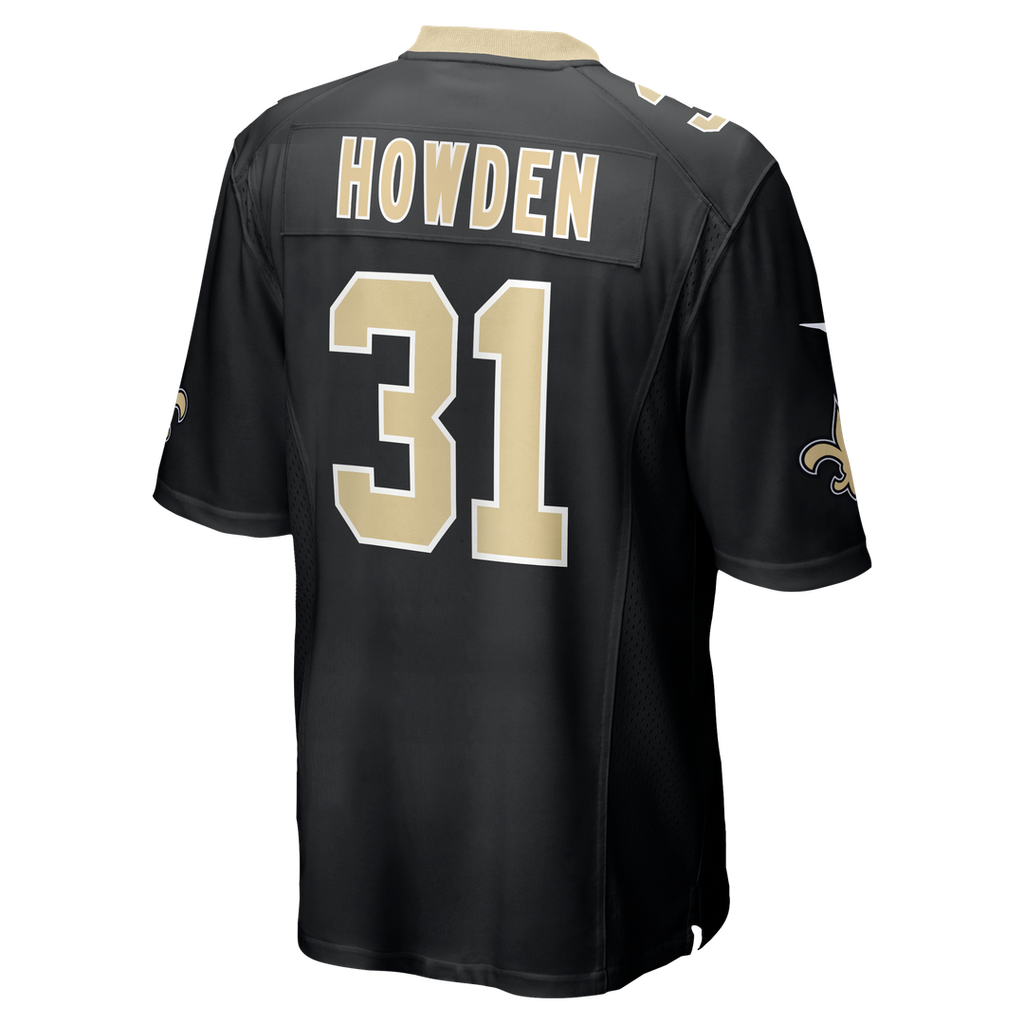 Jordan Howden New Orleans Saints Black Team Game Jersey