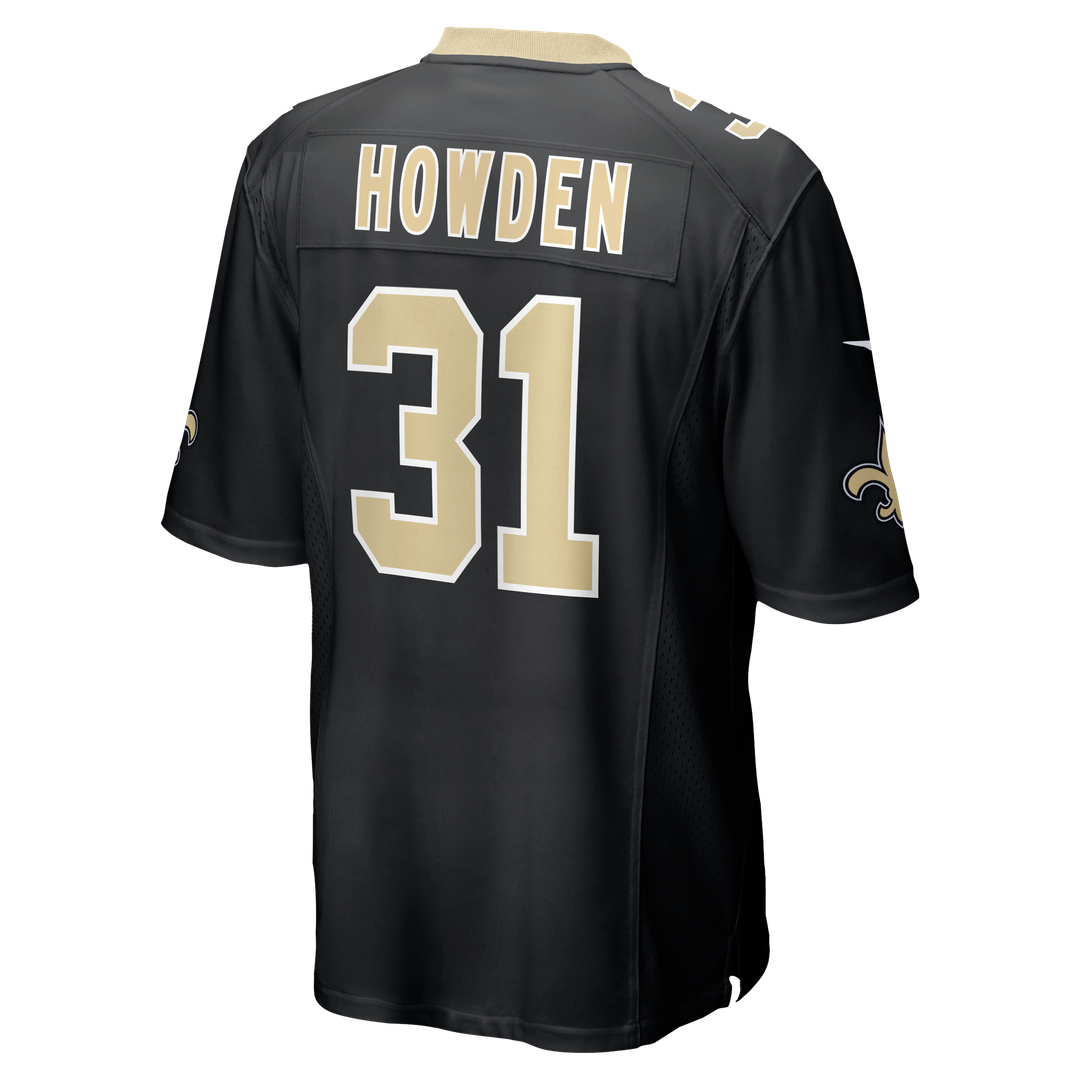 Jordan Howden New Orleans Saints Black Team Game Jersey