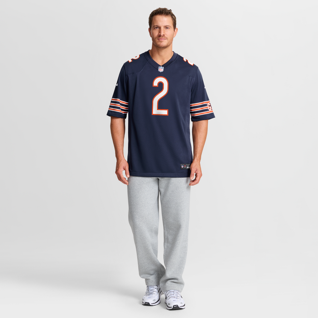 Coby Bryant Chicago Bears Navy Team Game Jersey