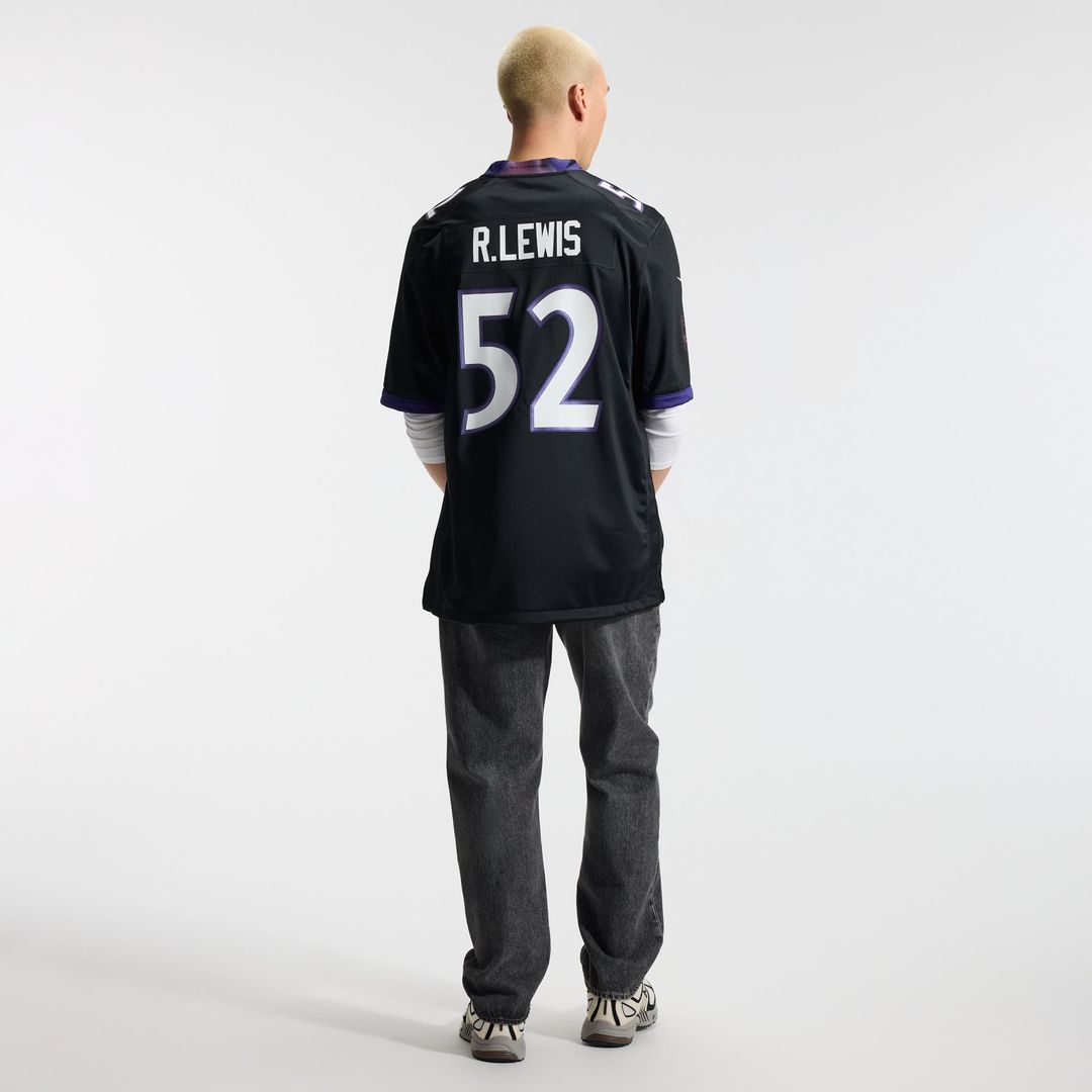 Ray Lewis Baltimore Ravens Black Alternate Retired Player Game Jersey