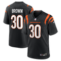 Chase Brown Cincinnati Bengals Black Team Game Jersey