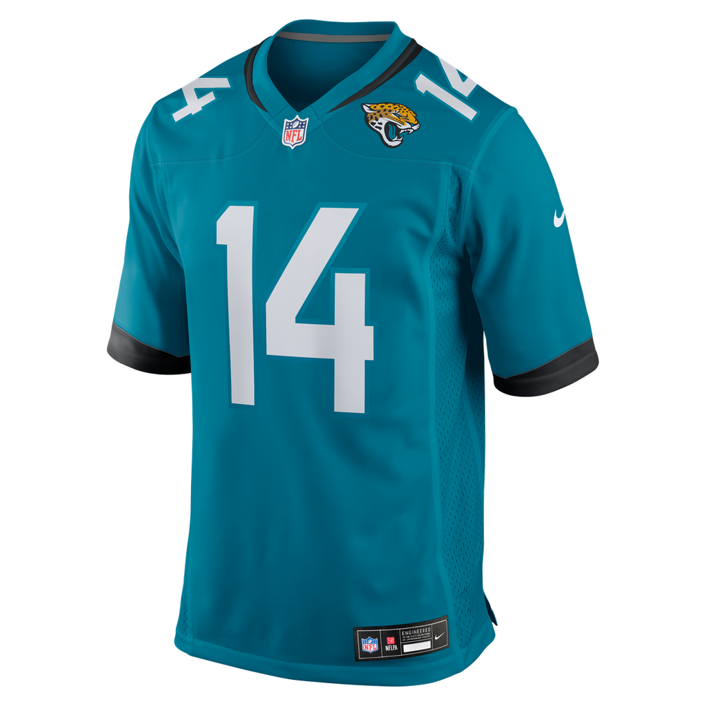 Nick Mullens Jacksonville Jaguars Teal Team Game Jersey