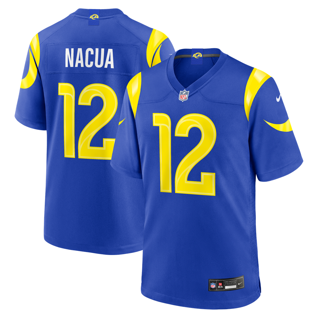 Puka Nacua Los Angeles Rams White White Game Player Jersey