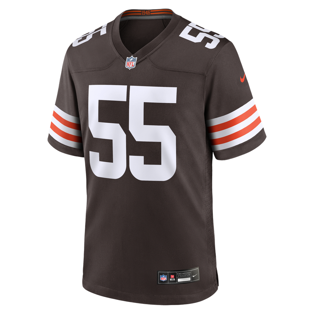 Spencer Fano Cleveland Browns Brown Team Game Jersey