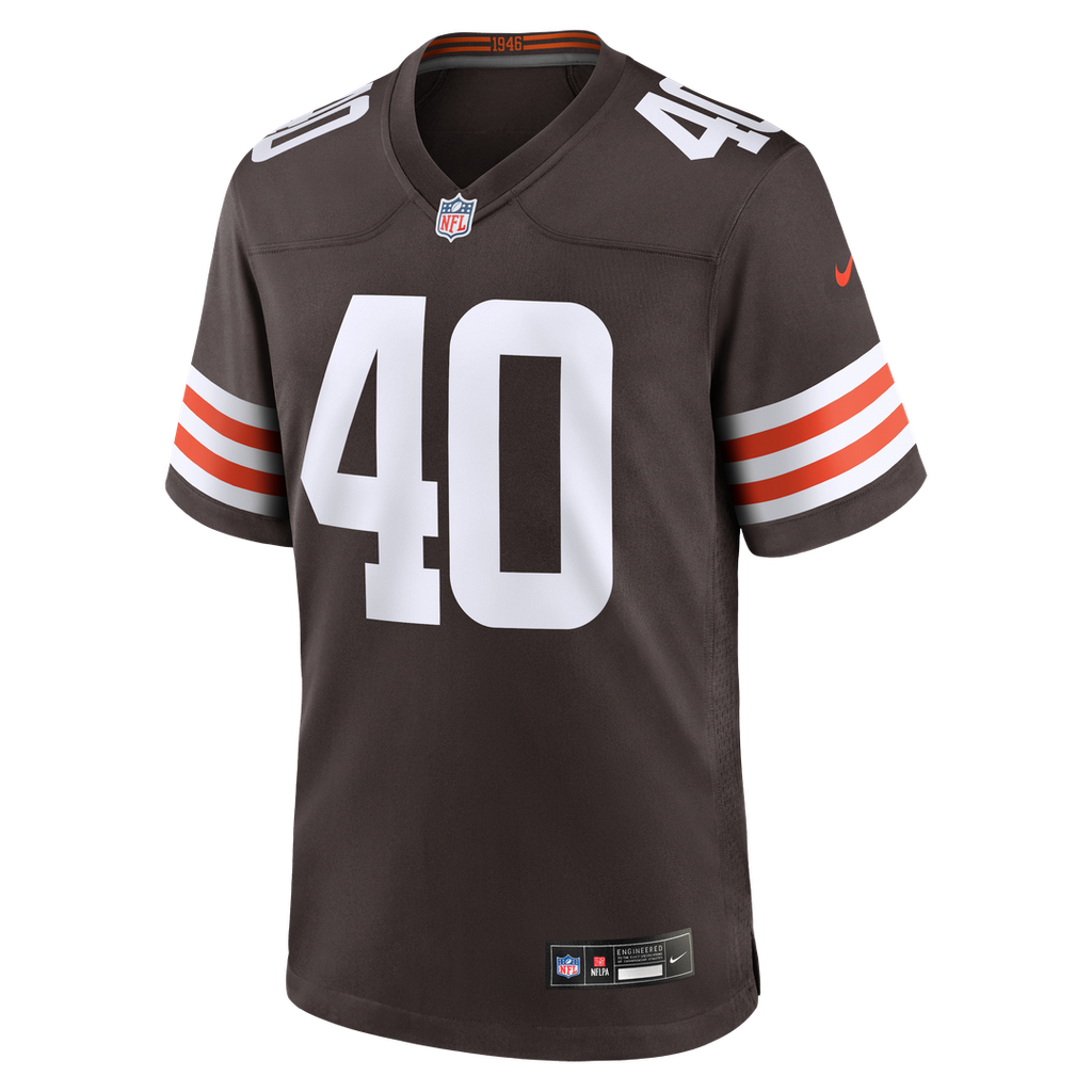 Nathaniel Watson Cleveland Browns Brown Team Game Jersey