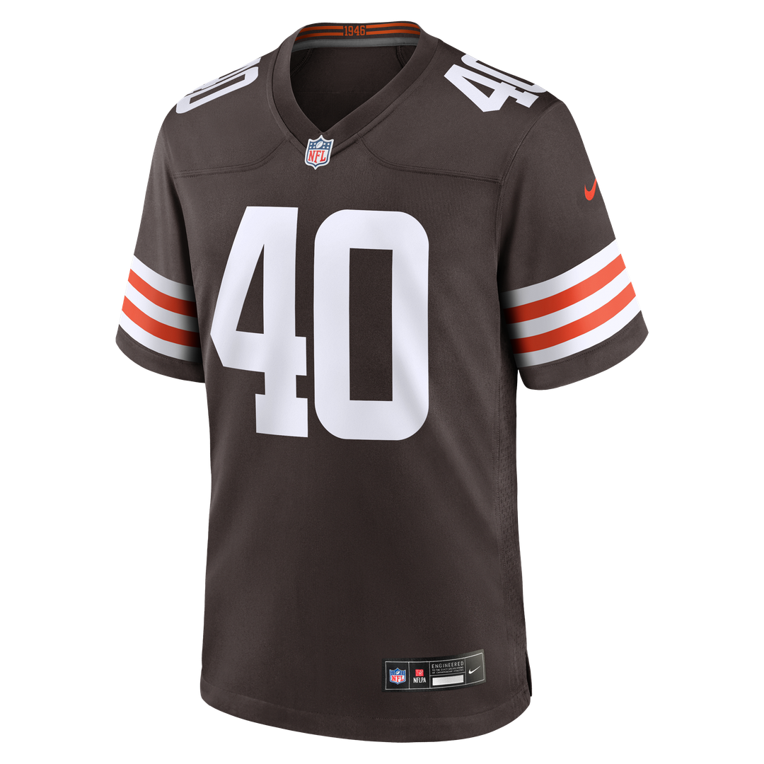 Nathaniel Watson Cleveland Browns Brown Team Game Jersey