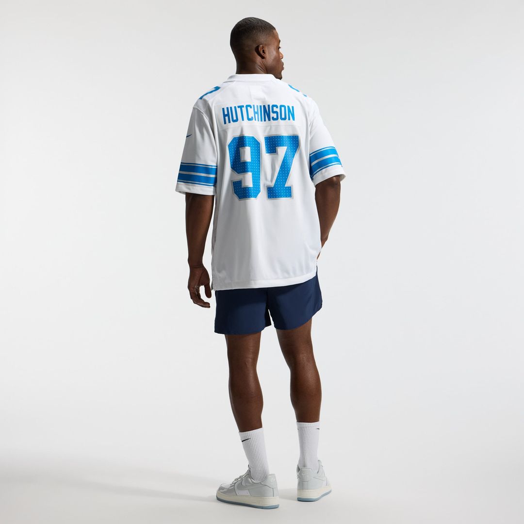 Aidan Hutchinson Detroit Lions Blue Game Jersey