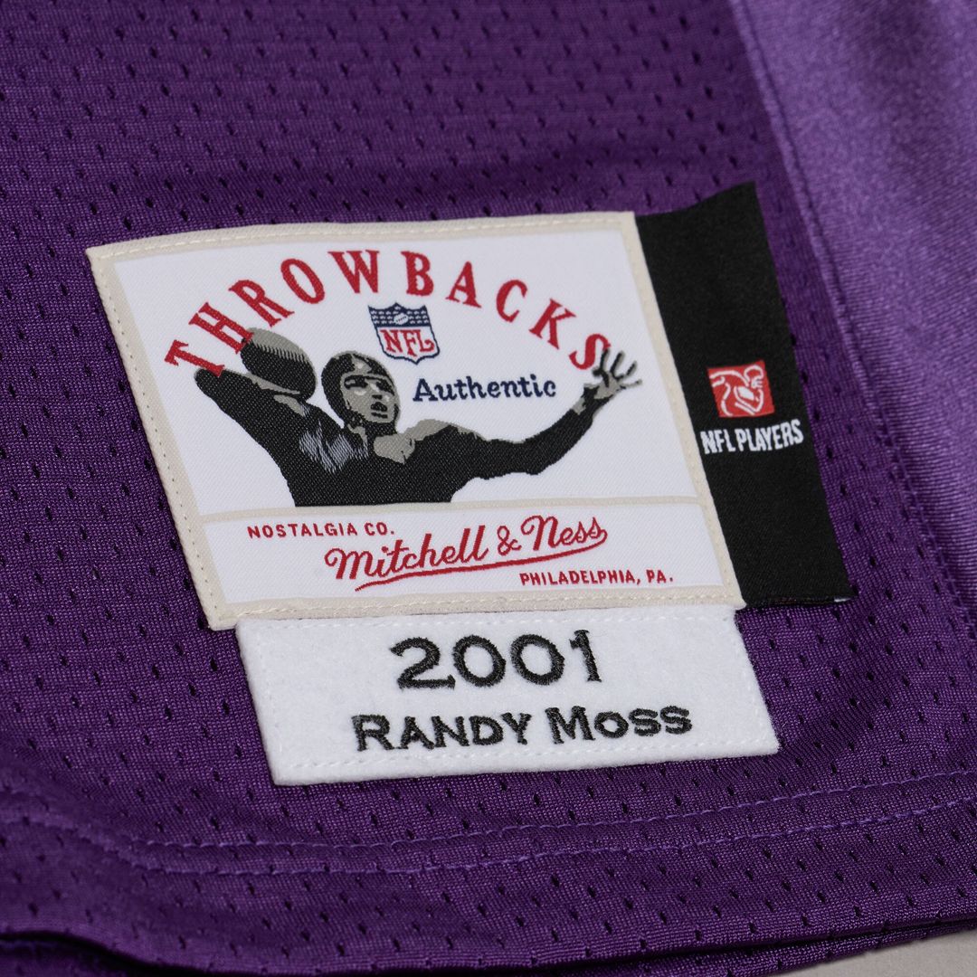 Randy Moss Minnesota Vikings Purple 2001 Authentic Throwback Jersey