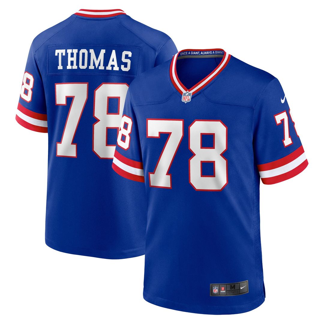 Andrew Thomas New York Giants Royal Alternate Game Jersey