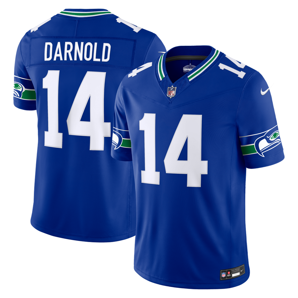 Sam Darnold Seattle Seahawks Royal Alternate Vapor F.U.S.E. Stitched Limited Jersey