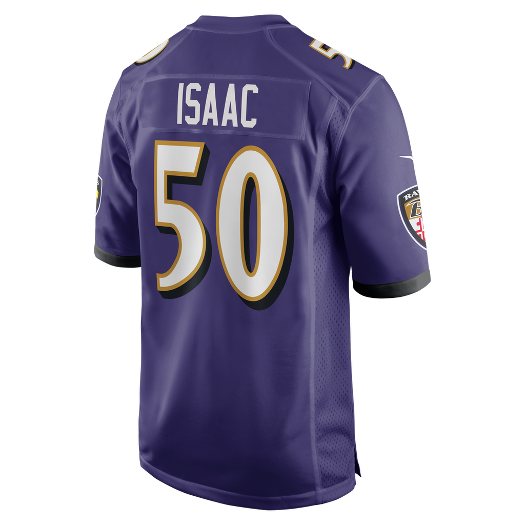 Adisa Isaac Baltimore Ravens Purple Team Game Jersey