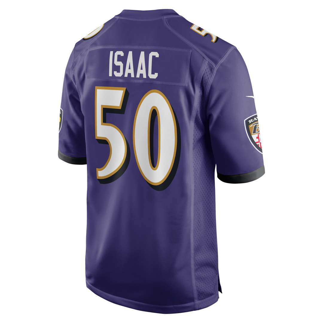 Adisa Isaac Baltimore Ravens Purple Team Game Jersey