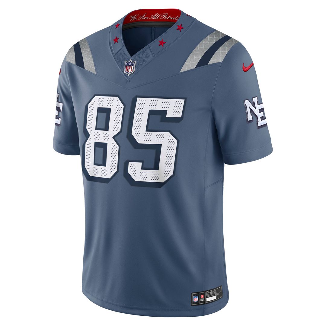 Hunter Henry New England Patriots Blue Rivalries Collection Stitched Limited Jersey