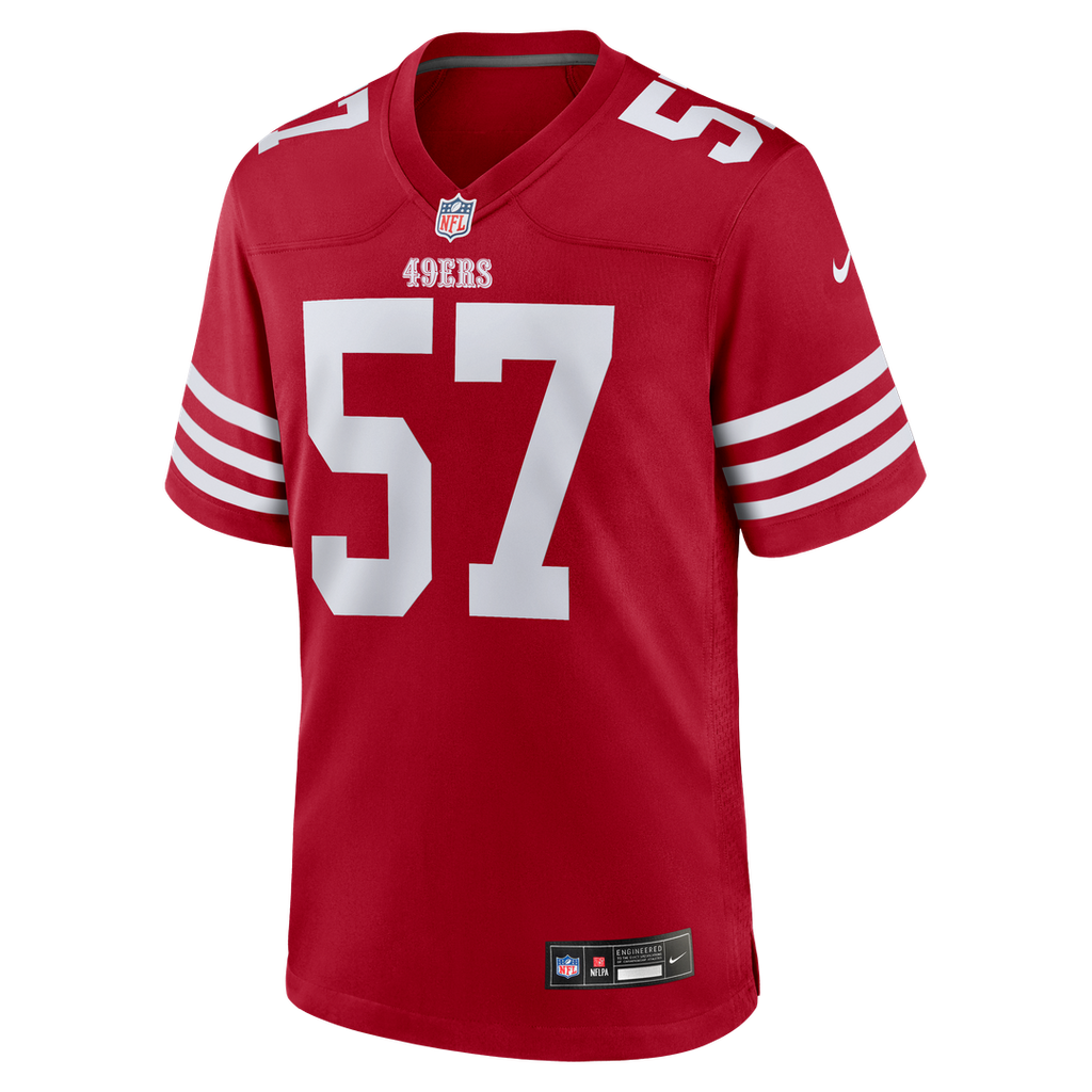Luke Gifford San Francisco 49ers Scarlet Team Game Jersey