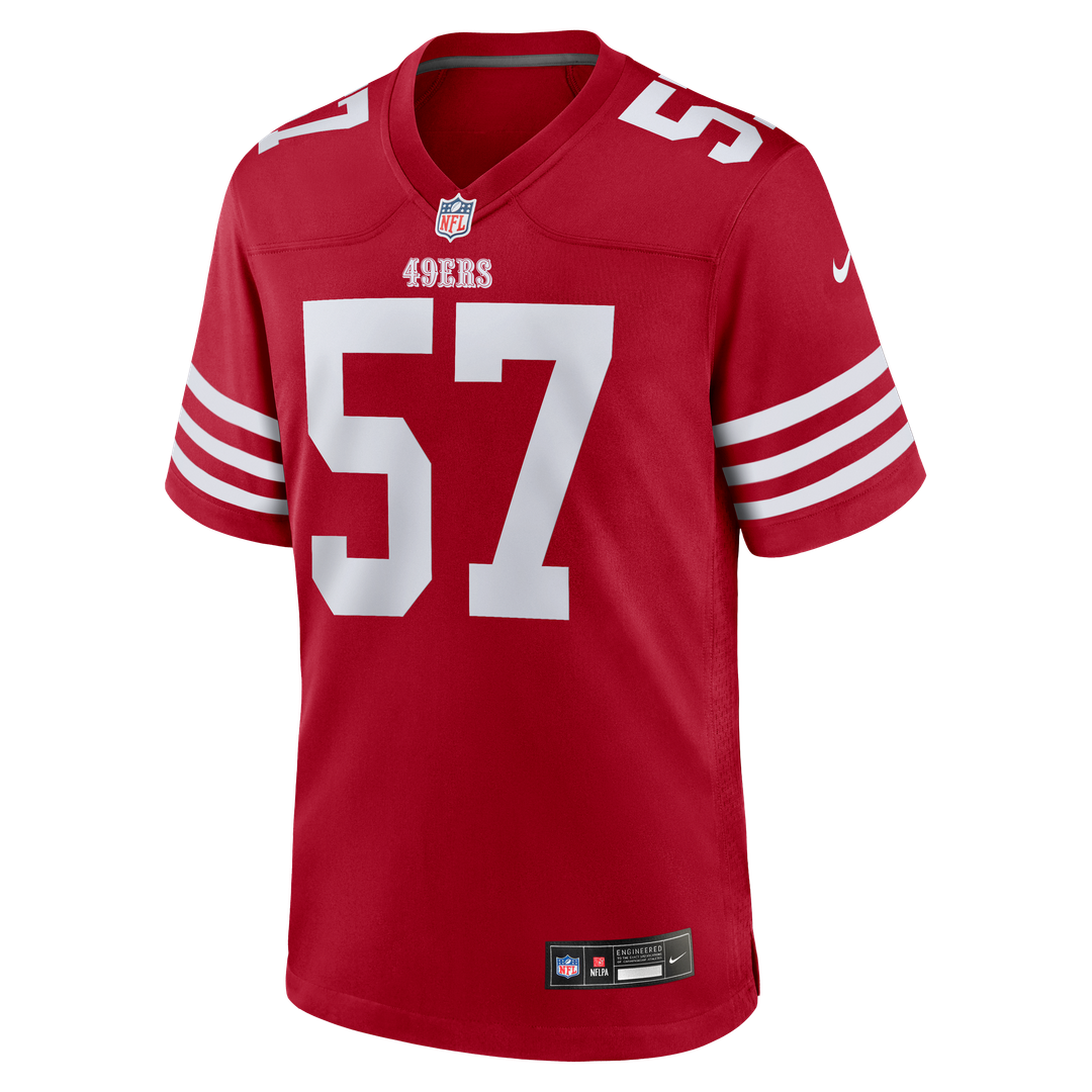 Luke Gifford San Francisco 49ers Scarlet Team Game Jersey