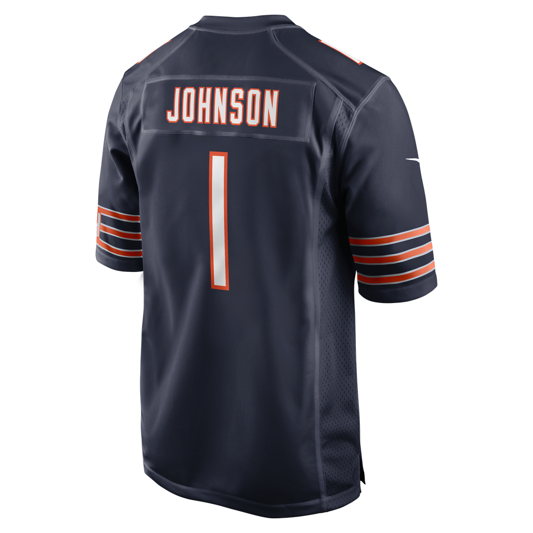 Jaylon Johnson Chicago Bears Navy Game Jersey