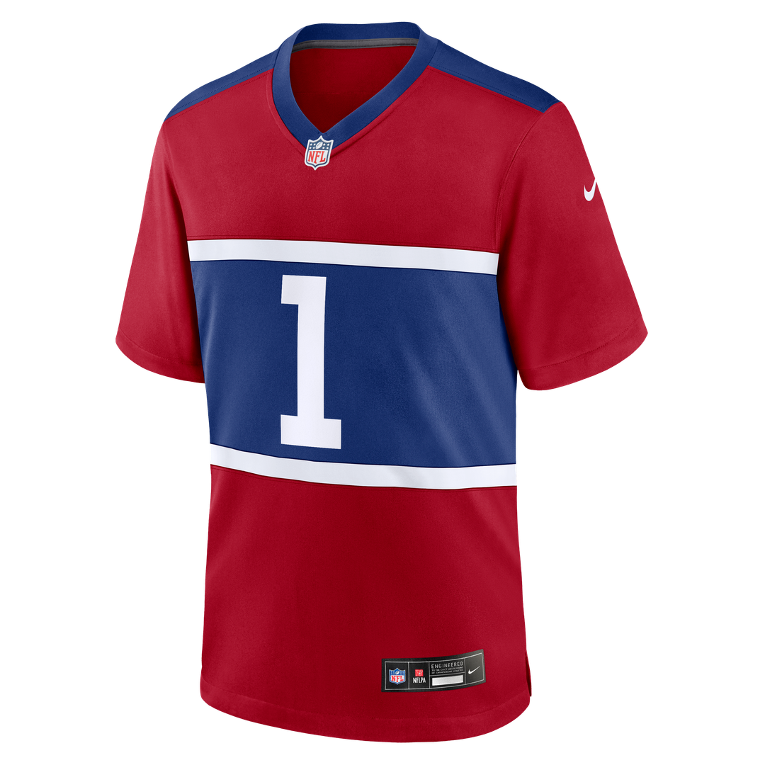Malik Nabers New York Giants Century Red Alternate Game Jersey