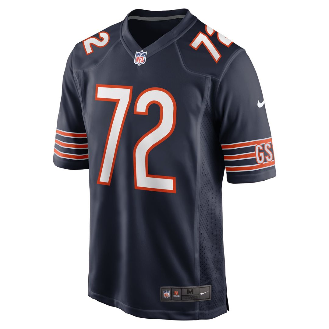 Kiran Amegadjie Chicago Bears Navy Game Jersey