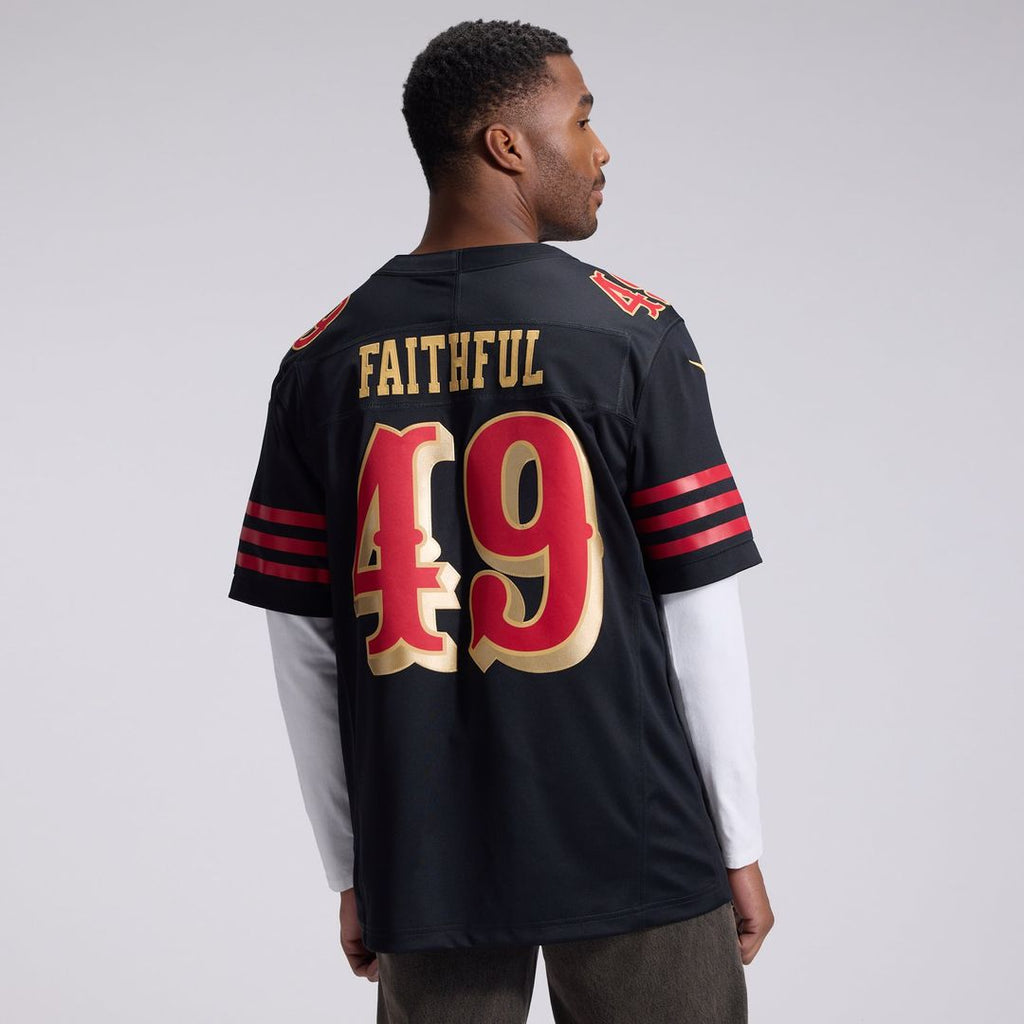 The Faithful San Francisco 49ers Black Rivalries Collection Stitched Limited Jersey