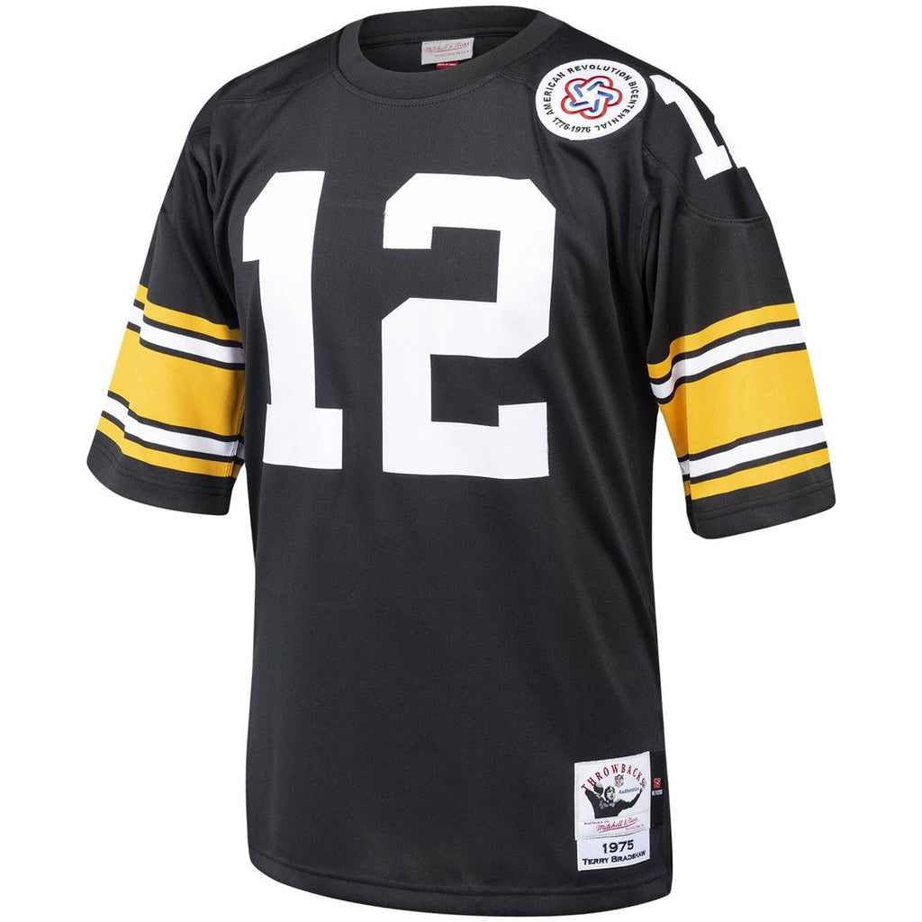 Terry Bradshaw Pittsburgh Steelers Black Authentic Throwback Retired Player Jersey