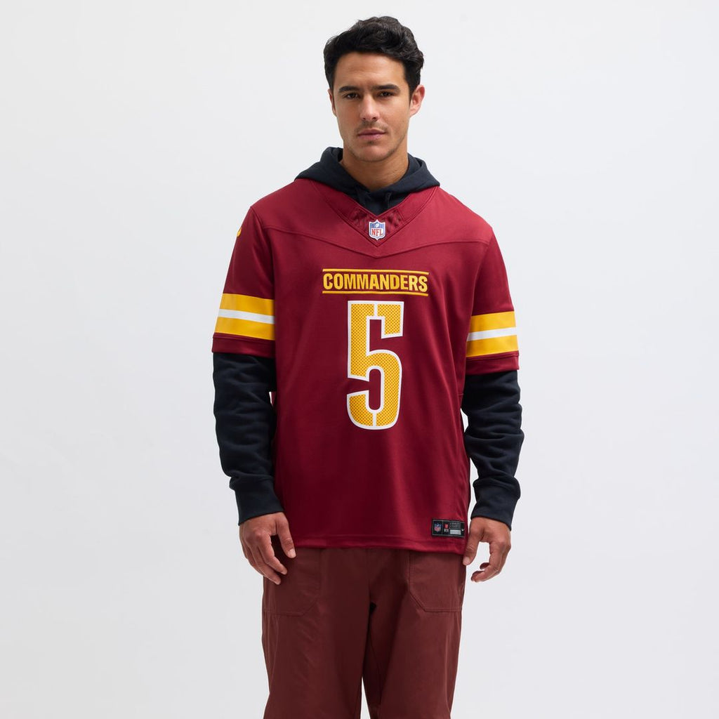 Washington Commanders Jayden Daniels White Vapor F.U.S.E. Limited Super Bowl Era Jersey
