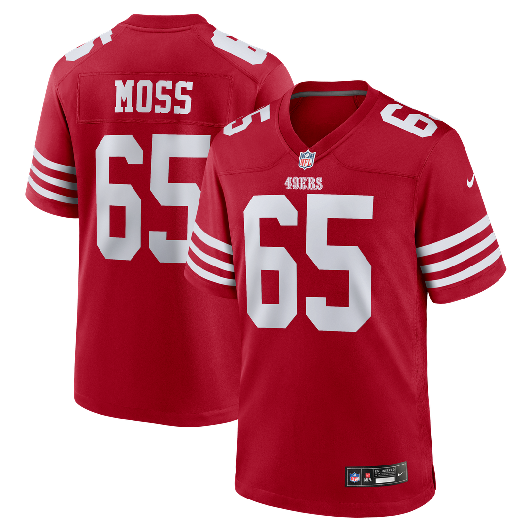 Drew Moss San Francisco 49ers Scarlet Team Game Jersey