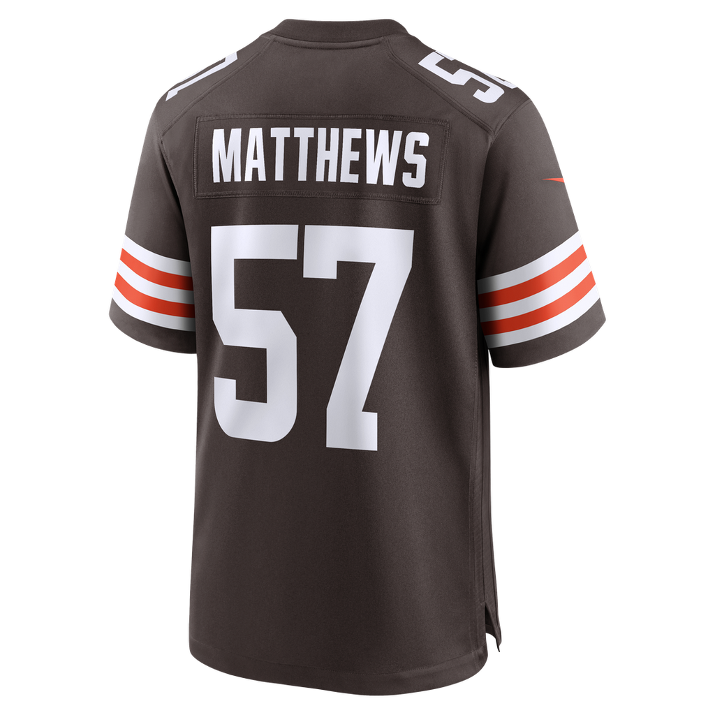Clay Matthews Cleveland Browns Brown Game Retired Player Jersey