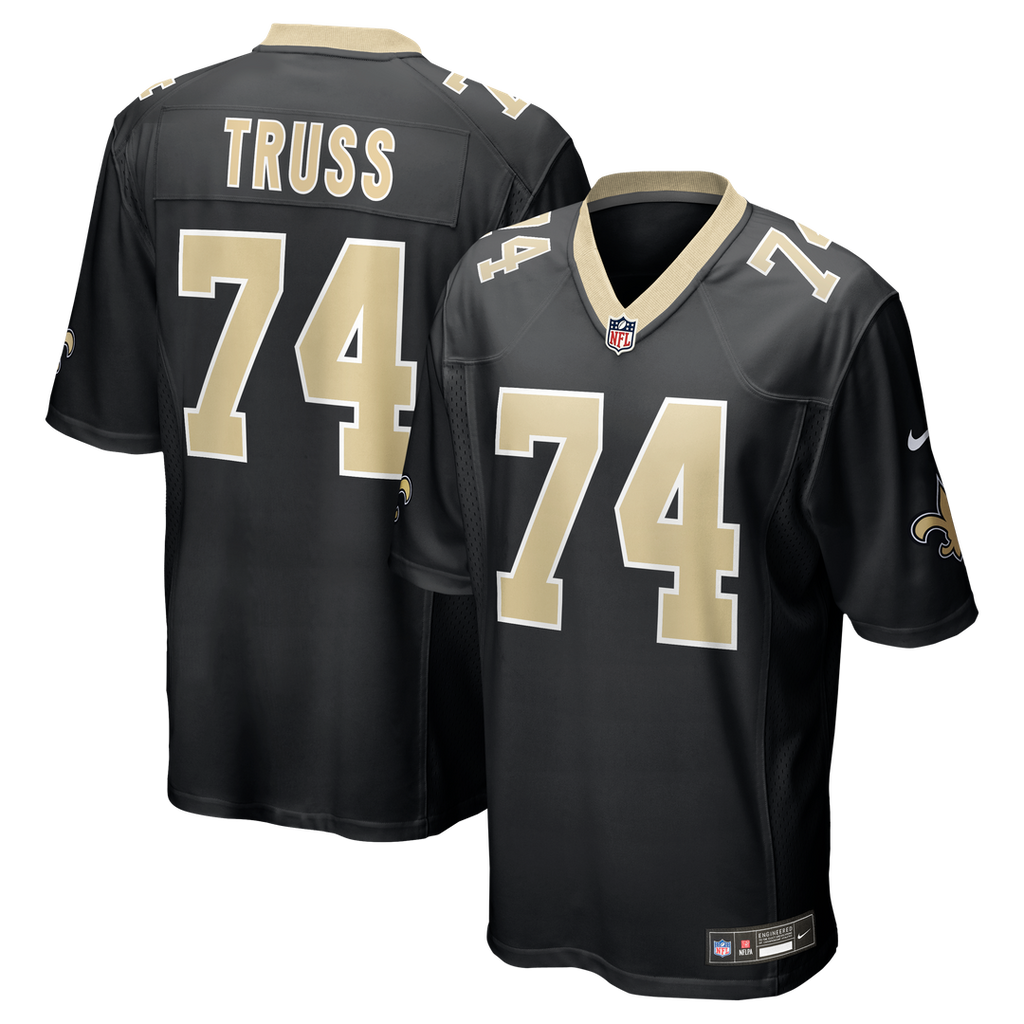 Xavier Truss New Orleans Saints Black Team Game Jersey