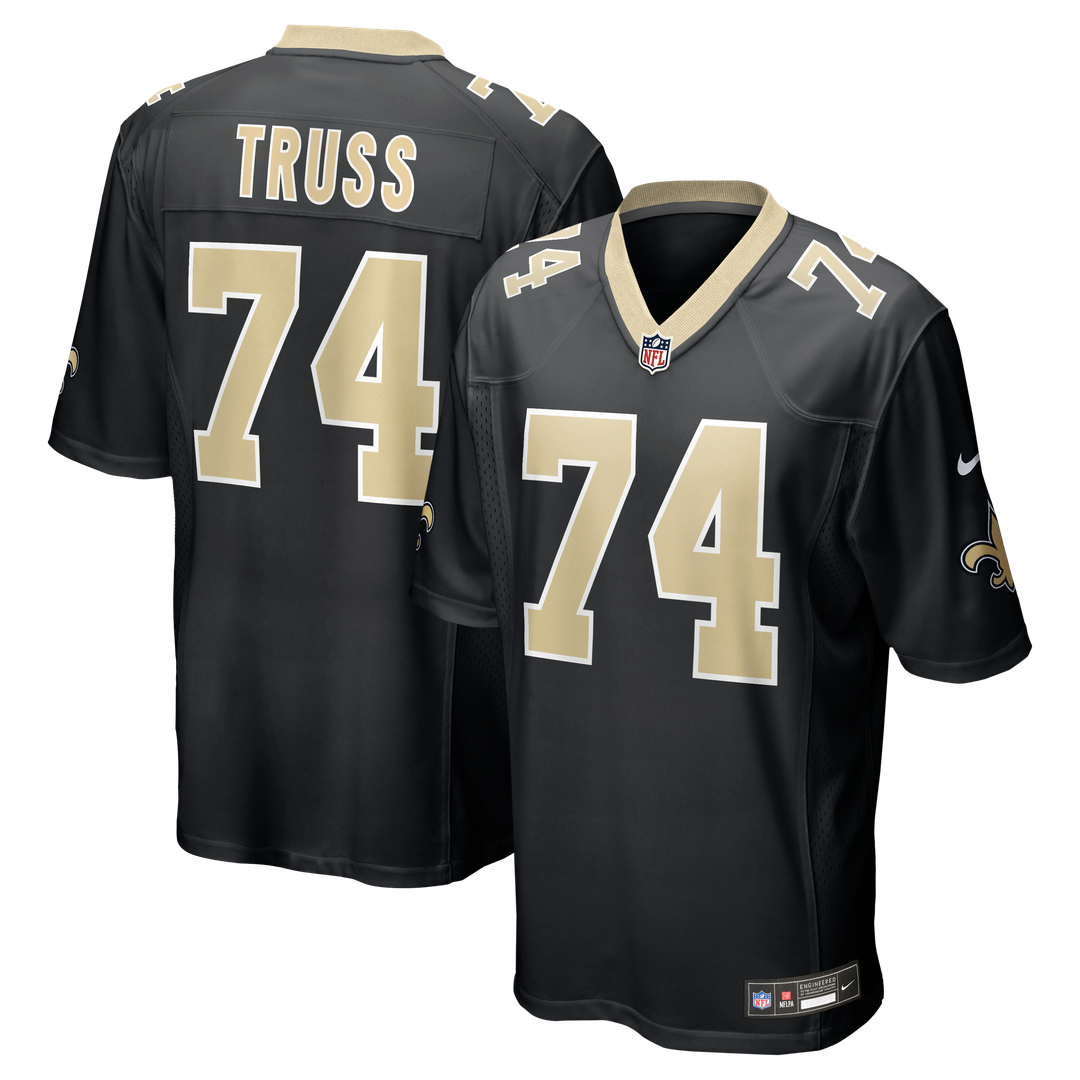 Xavier Truss New Orleans Saints Black Team Game Jersey