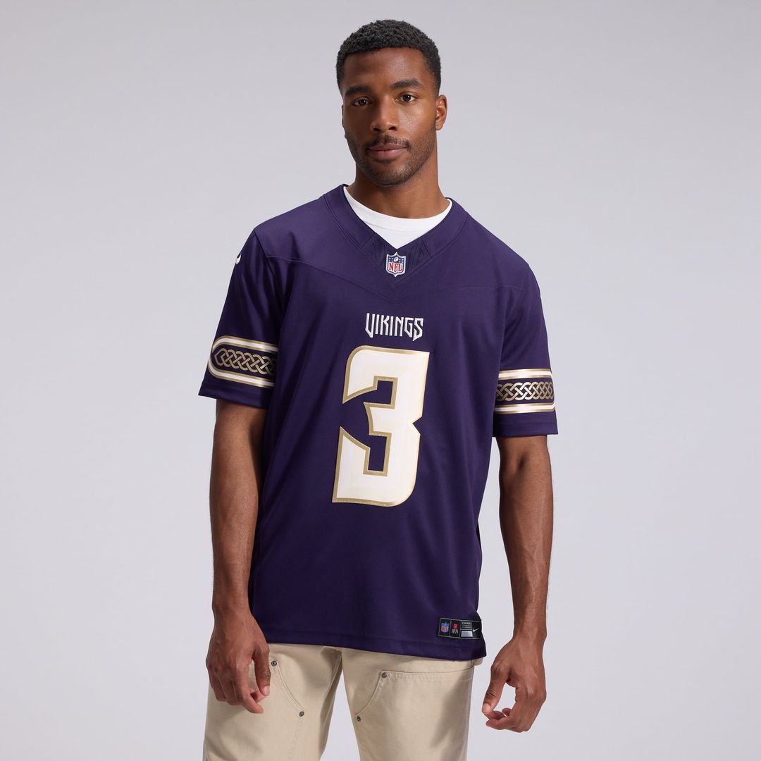 Jordan Addison Minnesota Vikings Purple 2026 Rivalries Collection Stitched Limited Jersey